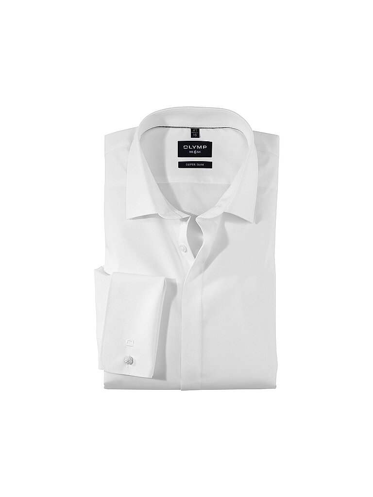 OLYMP No.6 Shirt Super Slim White 41 3